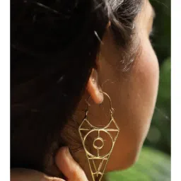 SOUL WORKS Riso Gold Drop Earrings-image-10