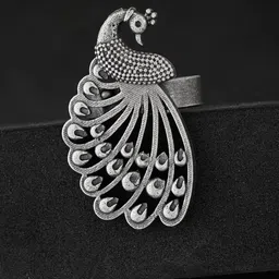 ATIBELLE Silver Plated German Silver Finger Ring image 1