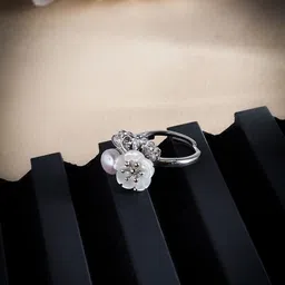 DIAVO Stones-Studded & Beaded asmine Breeze Dreamy Finger Ring-picture-42