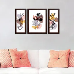 WENS Set of 3 Boho Art Framed Painting-picture-20