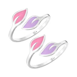 LeCalla 925 Sterling Silver Plated Leaf Toe Ring-picture-30