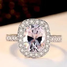 MEENAZ Silver-Plated AD-CZ Solitaire Studded Adjustable Ring-picture-16