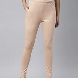 TWIN BIRDS Women Regular Fit Sleek Ethnic Knitted Kurti Pant with Functional Pocket-image-56