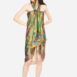 MIRCHI FASHION Green & Pink Floral Printed Swimwear Cover Up Sarong-picture-13