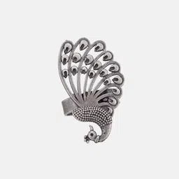 ATIBELLE Silver Plated German Silver Finger Ring image 2