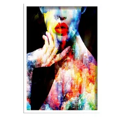 SAF Black & Red Digital Printed Framed Wall Painting image 2