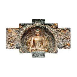 Perpetual Beige 5 Pieces 3D Wooden Painting image 3