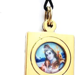 numeroastro Shri Mahamrityunjay Yantra Pendant in Brass for Men & Women (Small) (3 Cms) (1 Pc) Brass Pendant image 2