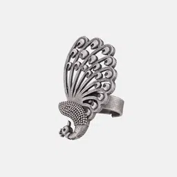 ATIBELLE Silver Plated German Silver Finger Ring image 4