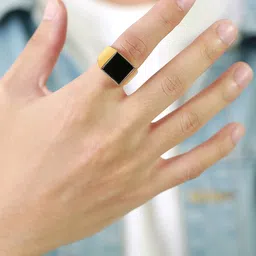 Yellow Chimes Gold-Plated Finger Ring image 4