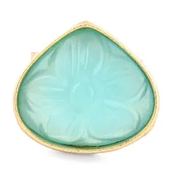 Zaveri Pearls Gold-Plated Stone-Studded Jewellery Set image 5