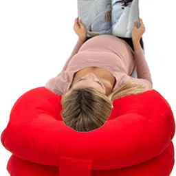 get it Polyester Fibre Pregnancy Pillow Pack of 1 Solid image 4