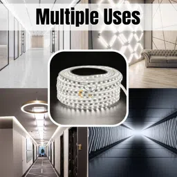 dr mureco 6500 LEDs 50 m White Steady Strip Rice Lights image 5