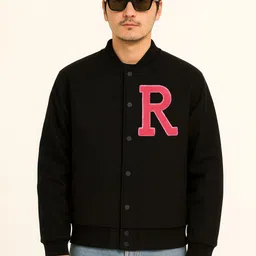 damler trendz Men Solid Varsity Jacket-picture-43