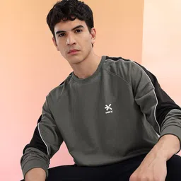 hrx by hrithik roshan Men Full Sleeve Color Block Sweatshirt-picture-17