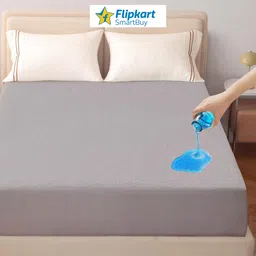 flipkart smartbuy Queen Size Fitted Terry Cotton Breathable, Stretchable, Waterproof Mattress Cover-picture-24