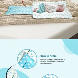 S3 Stay Blessed Shining Star 2 in 1 Sleeping Bag (Sky Blue) Bunting Bag image 4