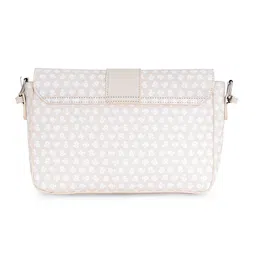 United Colors of Benetton Floral Printed PU Structured Sling Bag image 4