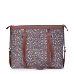 ZOUK Floral Printed Structured Shoulder Bag-image-22