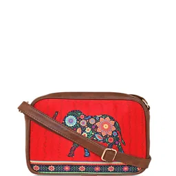 Sabhyata Printed Structured Sling Bag-picture-22
