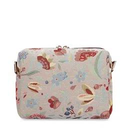 THE CLOWNFISH Floral Printed Cotton Sling Bag Handbags image 3