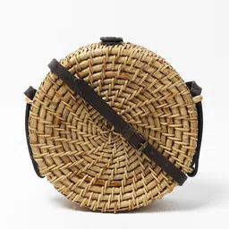 HABERE INDIA Beige Floral Printed Structured Sling Bag image 4