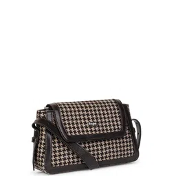 Berrylush Checked Structured Cotton Sling Bag image 5