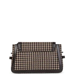 Berrylush Checked Structured Cotton Sling Bag image 4