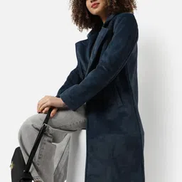 Campus Sutra Single Breasted Longline Overcoat image 2