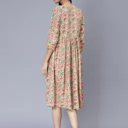 Cot'N Soft Floral Printed Fit & Flare Maternity Dress image 3