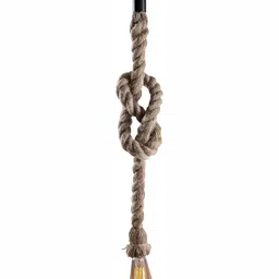 Areezo Brown & Black Textured Cylinder Ceiling Lamp image 3