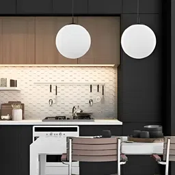 Areezo Black & White 2 Pieces Ceiling Lamps image 5