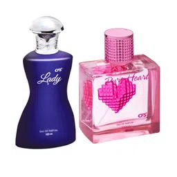 CFS Lady & Pure Heart Pink Set Of 2 Long Lasting Eau De Parfum - 100ml Each image 1