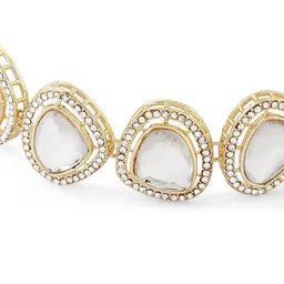 AMI Gold-Plated Austrian Diamonds-Studded Jewellery Set image 3