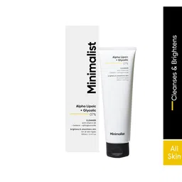 Minimalist 7% ALA & AHA Brightening Face Wash with Vitamin B5 - 100 ml image 1