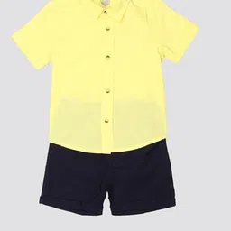mothercare Boys Pure Cotton Shirt with Shorts-picture-53