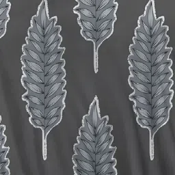 Laying Style Grey & White 4 Pieces Floral Double King Regular Bedding Set image 2