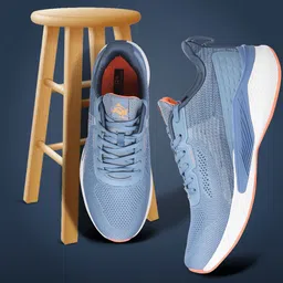 JQR Men WIND Blue Mesh Running Shoes-picture-22