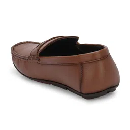 CLOG LONDON Men Leather Square Toe Loafers image 2