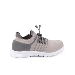 FAUSTO Women Grey Mesh Running Non-Marking Shoes image 2