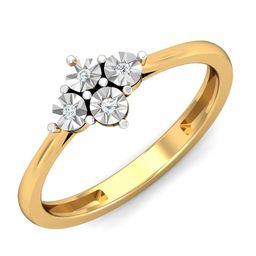 KUBERBOX 18KT Gold Diamond Studded Ring-1.68gm-picture-7