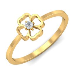 KUBERBOX Fianza 18KT Gold Sapphire Ring-1.8gm-picture-18