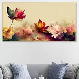 nestroots Pink & Beige Floral & Botanical Canvas Wall Art-picture-22