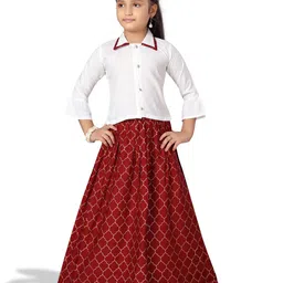 BAESD Girls Ready to Wear Cotton Lehenga & Blouse-picture-12