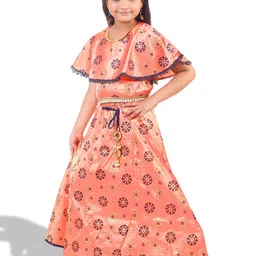 BAESD Girls Printed Ready to Wear Lehenga Choli image 3