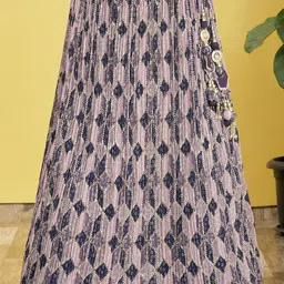 FABPIXEL Embroidered  Semi-Stitched Lehenga & Unstitched Blouse With Dupatta image 5