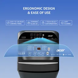 acer 8 kg Fully Automatic Top Load with In-built Heater Grey image 4