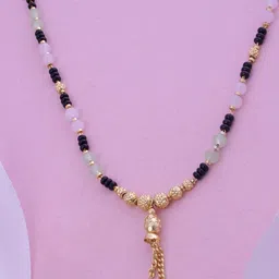 Ramdev Art Fashion Jwellery Gold-Plated Artificial Stones Mangalsutra image 2