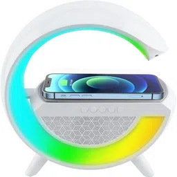 BAWALY Night Light Table Lamps, Music Lamp Wireless Charger Bluetooth Speaker 5 W Bluetooth Home Audio Speaker image 3