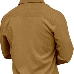 khushi creation Men Regular Fit Solid Spread Collar Casual Shirt image 2